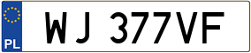 Trailer License Plate